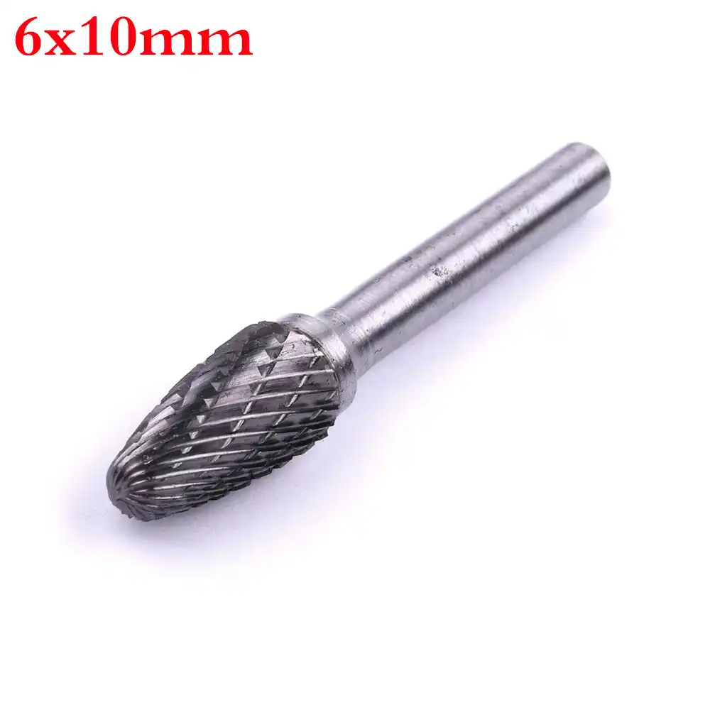 Top Selling 1PC 6mm Shank Rotary File 6*10mm High Hardness Tungsten