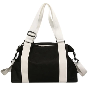 

Fashion Bags Men And Women Large-Capacity Handbags Short-Distance Travel Luggage Zipper Shoulder Bag