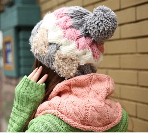

BomHCS Women's autumn winter fashion warm wool 100%HANDMADE knitted beret winter hat knitted hats caps
