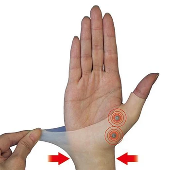 

1Piece Magnetic Silicone Gel Arthritis Pressure Corrector Therapy Wrist Hand Thumb Support Gloves Massage Pain Relief Gloves