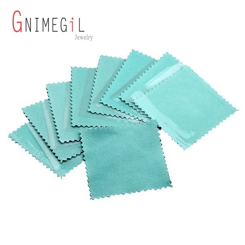 GNIMEGIL 100 шт./лот 8*8 см ткань для полировки серебра 925 пробы золото жемчуг ювелирные