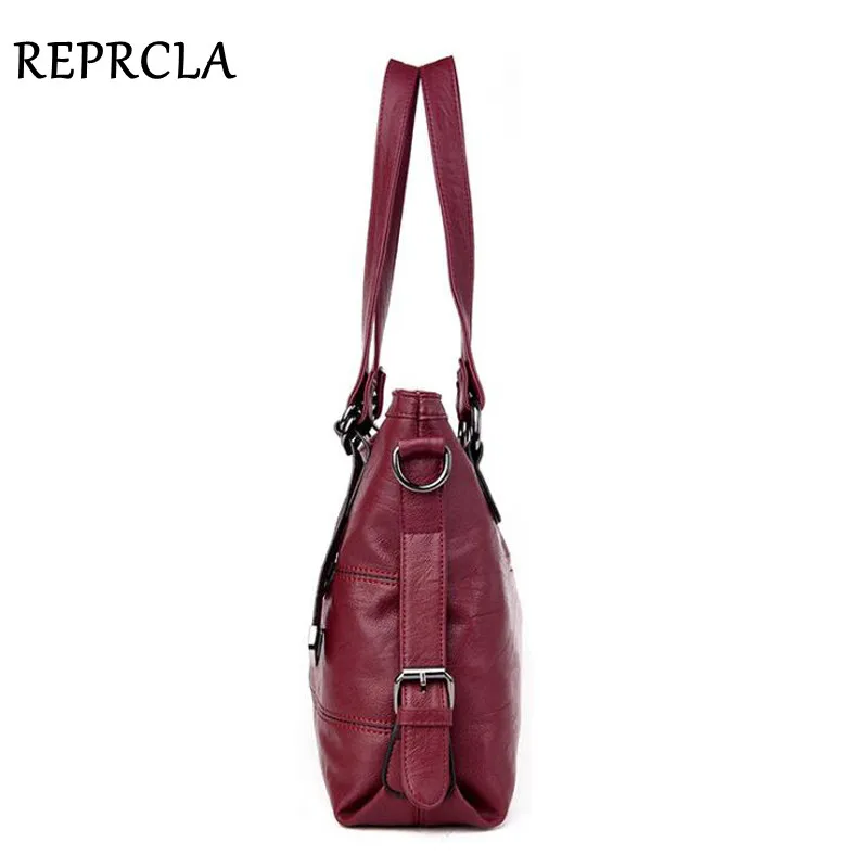 REPRCLA кожаная сумка женская сумка дизайнерская PU большая сумка на плечо модная сумка с верхней ручкой Женская сумка через плечо Bolsa