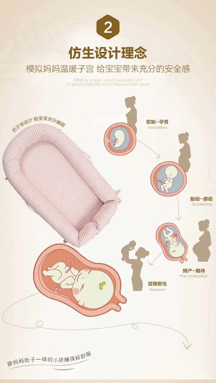 Berço do Bebê Berço da Cama do Bebê Portátil Berçário Viajar Infantil Criança Dormir Imitação Uterina Cama 7 Cheap Berços