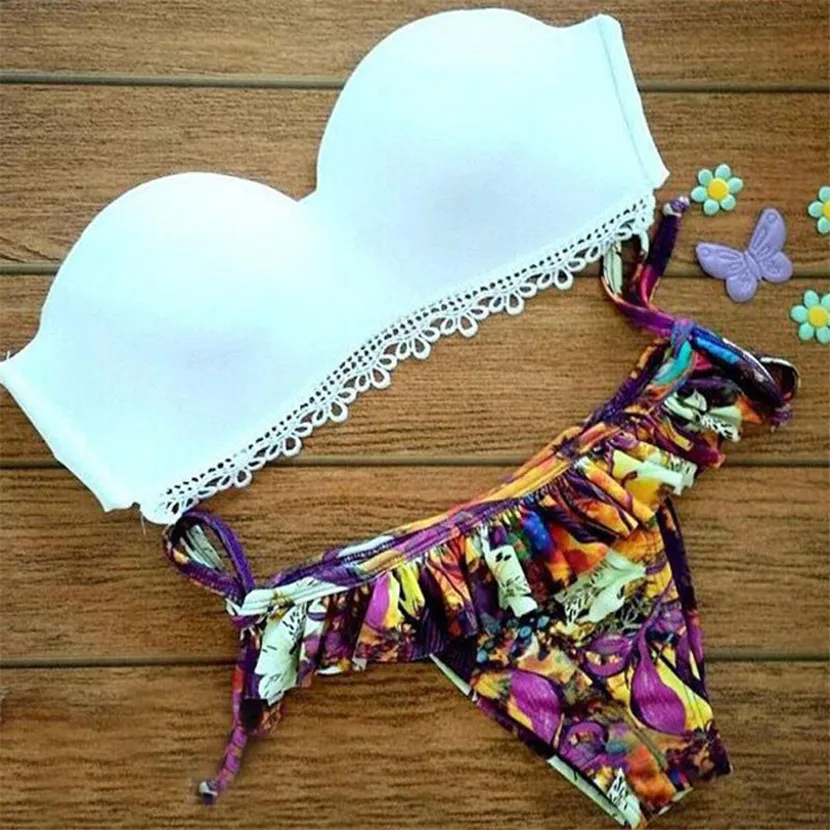 

Womail 2017 Bikini Sets Swimwear Swimsuits Female Print Bra Swimsuit Sexy Women Print Bikinis Set Swimwear drop shopping 1PC