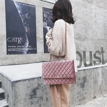 

Women Fashion Clutch Handbags Large Capacity Women Shoulder Bag Diamond Lattice Messenger Bags Female Chain Hasp Designer 2018