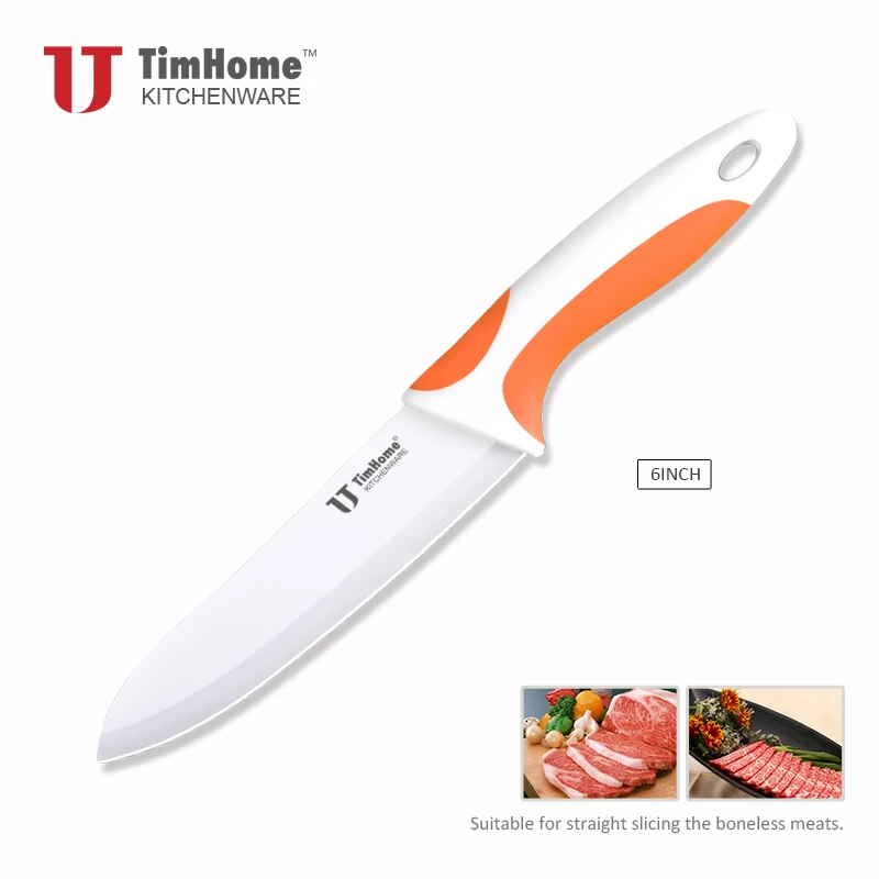 Timhome 6 дюймов Керамический нож шеф-повара для кухонный, для овощей резки фруктов Ножи