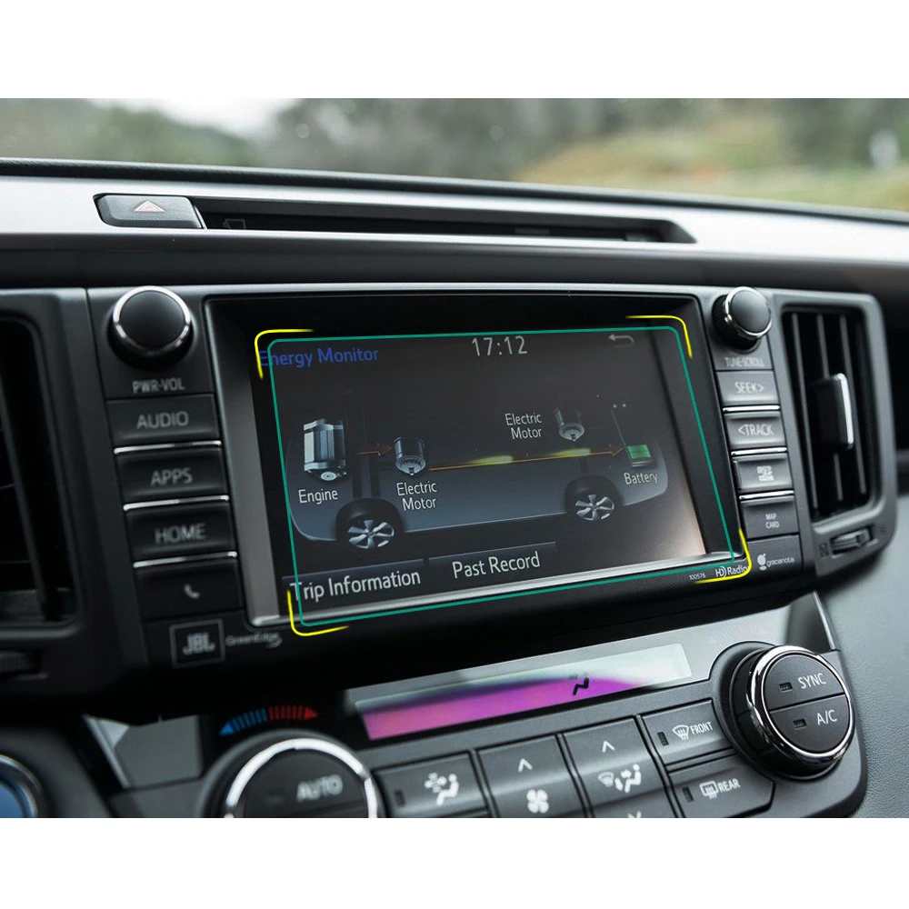 Fur Toyota Rav4 Hybrid 2019 2018 2017 2016 2015 2014 Zubehor Innen 7 Zoll Auto Navigation Screen Protector Gehartetem Glas Interior Mouldings Aliexpress