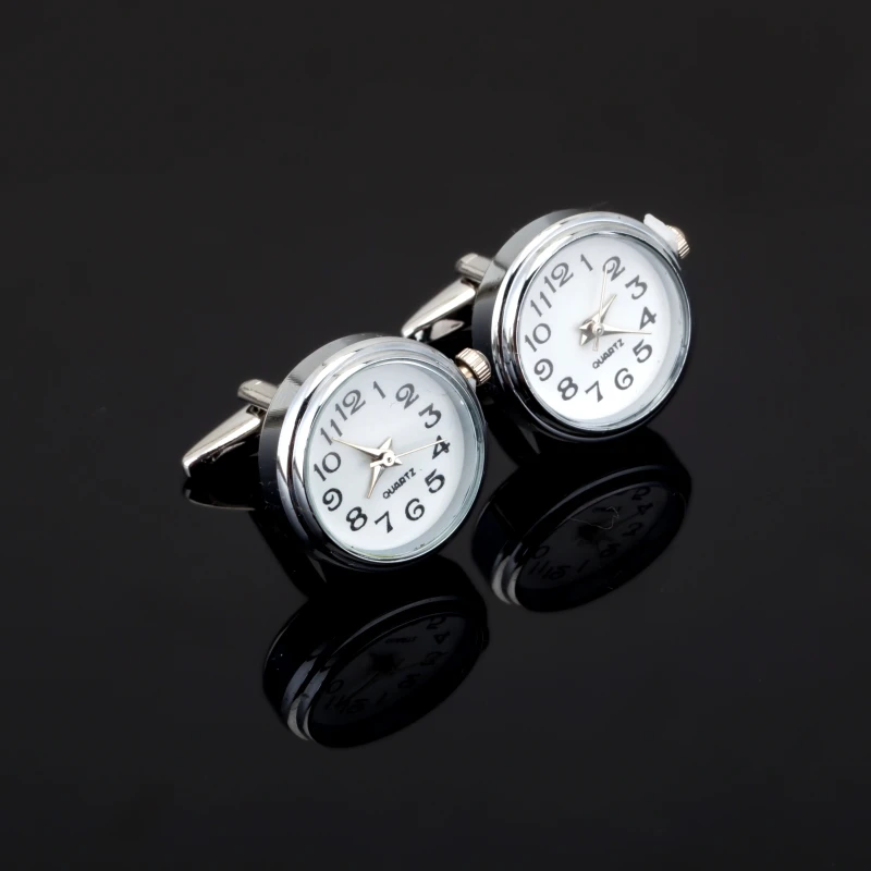 New Arrival Men's Fashion Cufflink Functional Watch Design With Battery Real Watch Movement