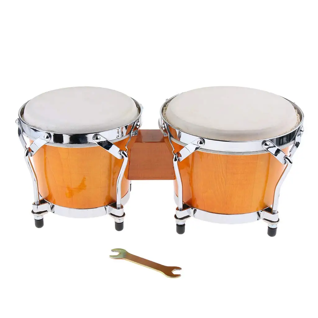 Двойной барабан Bongo, Африканский ручной барабан, ударный музыкальный инструмент, Обучающие музыкальные игрушки, подарок на день рождения для детей