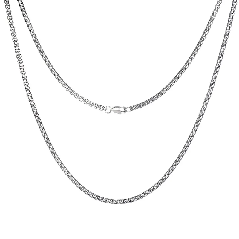 box chain necklace f