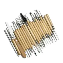 Наборы дерево Diy пластиковая бритва инструменты для создания скульптур из глины группа