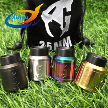 

2018 NEWEST Arrived 1:1 528 GOON 25 RDA Apocalypse GEN 25 RDA Atomizer with Wide Bore Drip Tip 25mm PEEK Insulators fit 510 mods