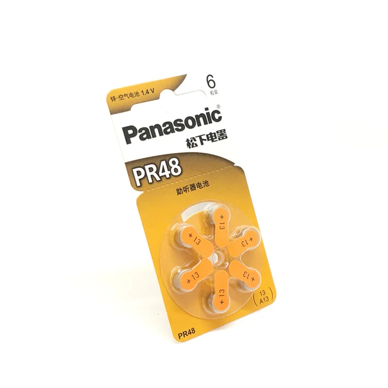 180 шт./лот новый оригинальный для Panasonic PR48 слуховой аппарат батарея 7 9 мм * 5 4 13 A13