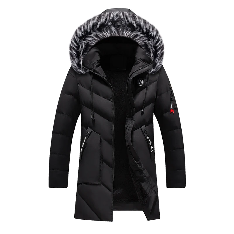 

BOLUBAO Men Parka Coats Winter Men Slim Fit Thicken Warm Fur Hooded Outwear Brand Clothing Casual Mens Parkas Coat