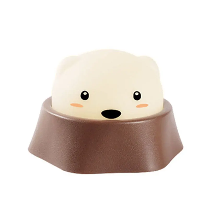 LED Cute Gopher Night Light Novelty Toy Lighting Gophers Children Kid Lamp USB Desk Sleeping Lamp Decor Lamps Built-In Battery (8)