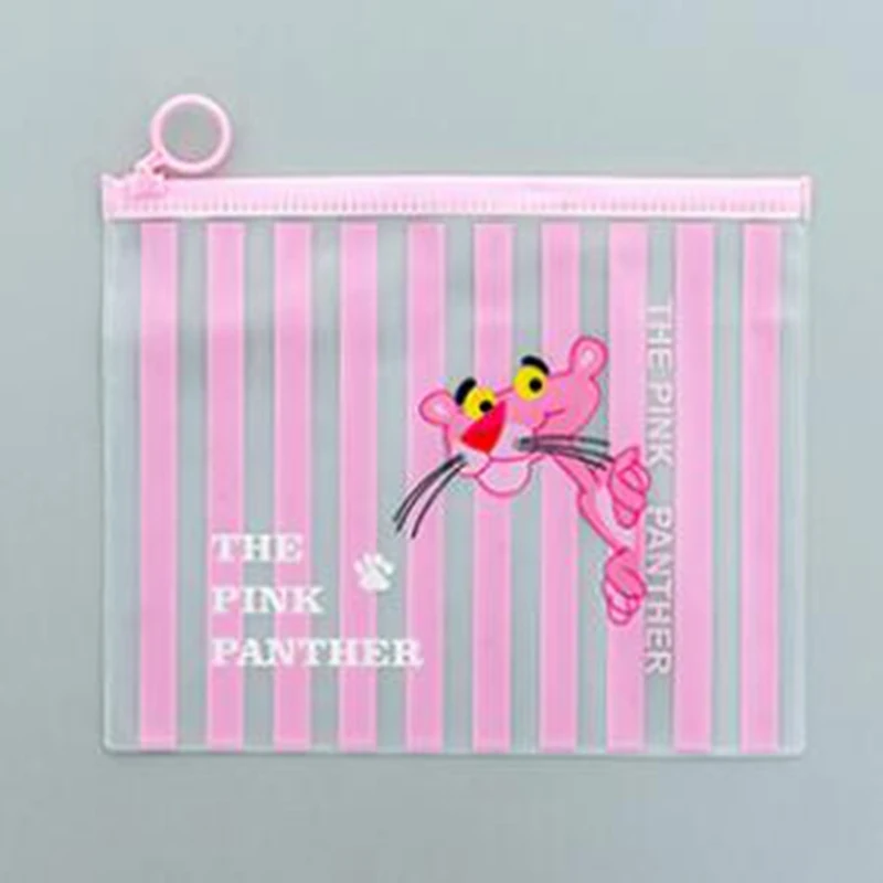 شفافة السفر التجميل حقيبة الوردي لطيف النمر حافظة للمكياج تجميل ضد الماء الجمال غسل المنظم أدوات الزينة صندوق تخزين