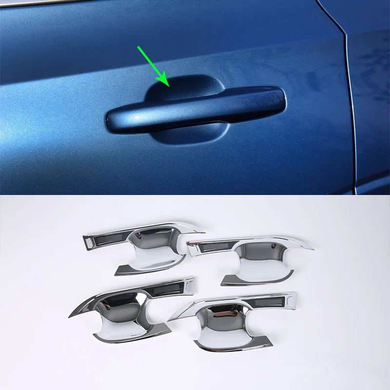 

OUBOLUN ABS Chrome Car Protector Cover door handle bowl cover 4pcs Car Styling Accessories For VOLVO XC60 2018