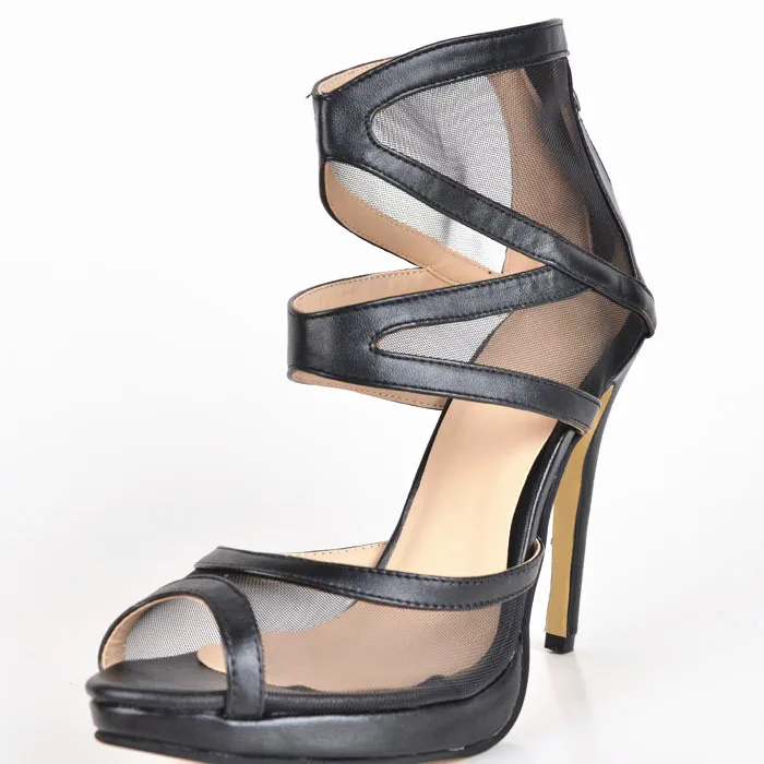 Chaussure Femme 2016 Plus Size Real Image Cheap Women With High Thin Heels Peep Toe Fashion