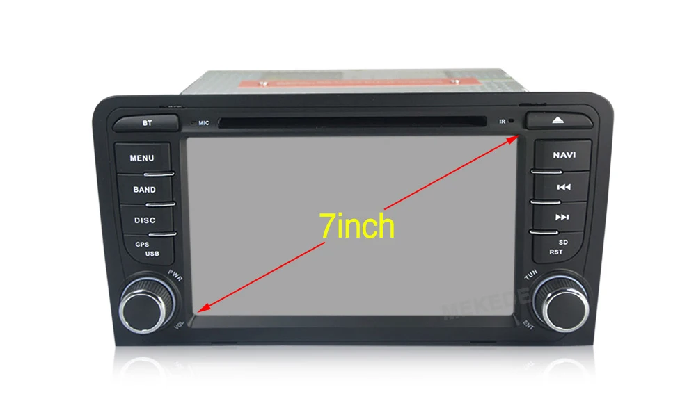 Top 2 Din Car Multimedia Player GPS Android 9.0 DVD Automotivo For Audi A4 S4 2002-2008 for audi A3 S3 RS3 Radio 2GB ROM 16GB DSP 10