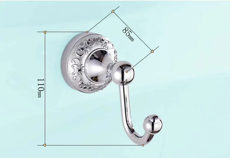 Бесплатная доставка/настенный Новое поступление Аксессуары для ванной комнаты в европейском стиле ретро крючок, одежды, крючок