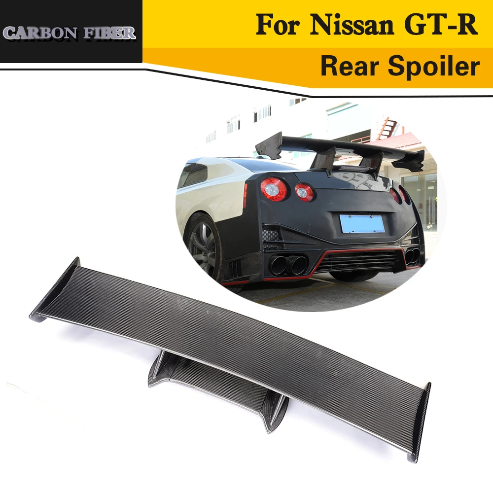 Карбоновый задний спойлер крыло для автомобиля Стайлинг Nissan GT R 2009 2015|rear spoiler