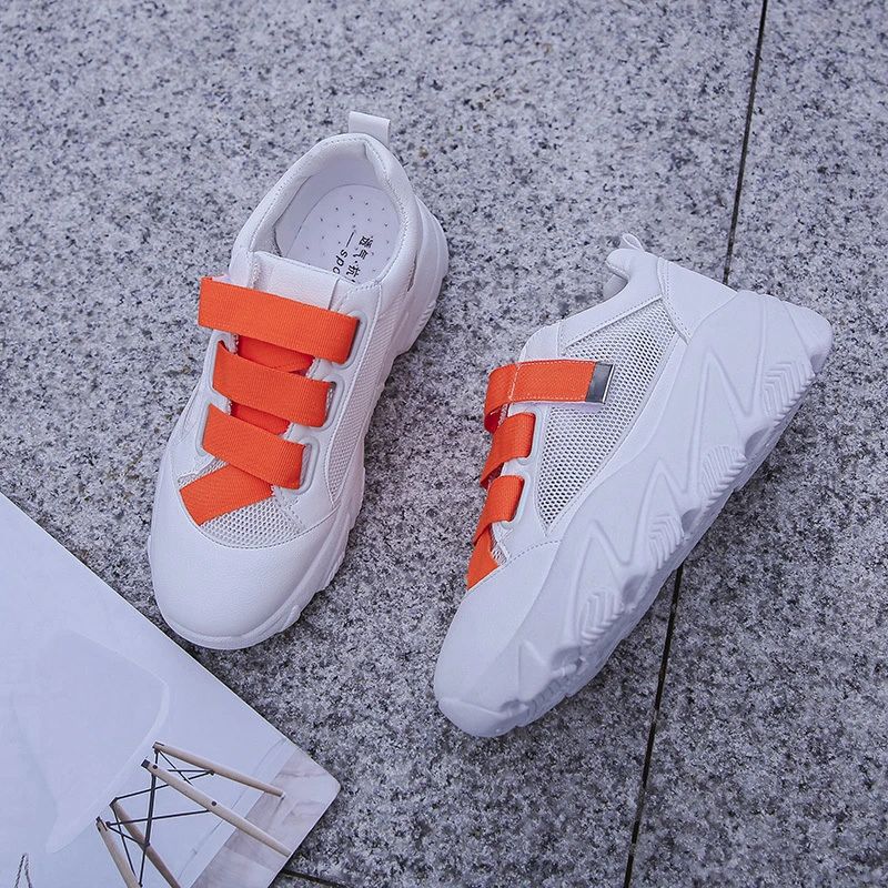 

2019 Women Sneakers Fashion Casual Shoes Tufli Womens Platform Female Chunky Sneaker Goth Scarpe Donna Ladies Dad Shoes Glitter