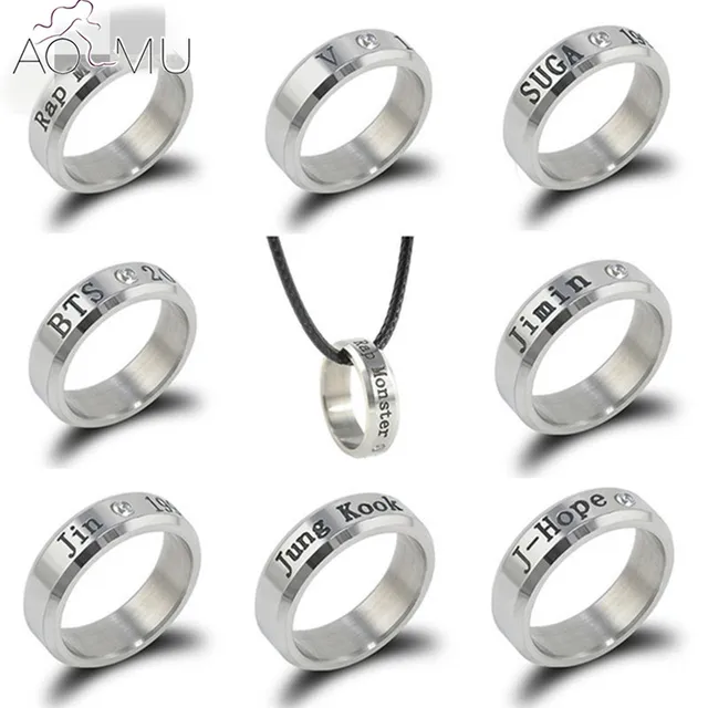 AOMU 8 Style Korean Bangtan Boys BTS Album Ring Rap Monster Jimin Jin Suga V J-H AOMU 8 Style Korean Bangtan Boys BTS Album Ring Rap Monster Jimin Jin Suga V J-H