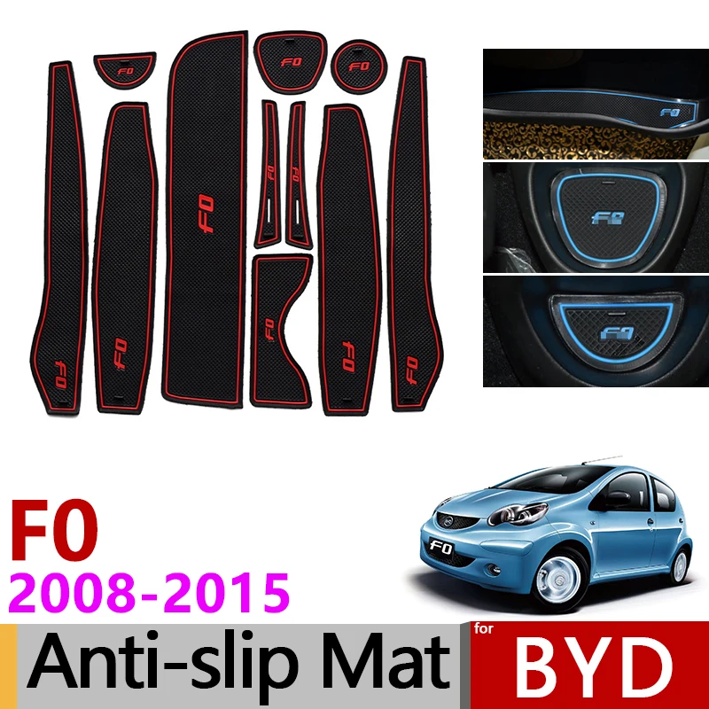 

Anti-Slip Gate Slot Mat Rubber Coaster for BYD F0 2008 2009 2010 2011 2012 2013 2014 2015 FO Accessories Car Stickers Styling