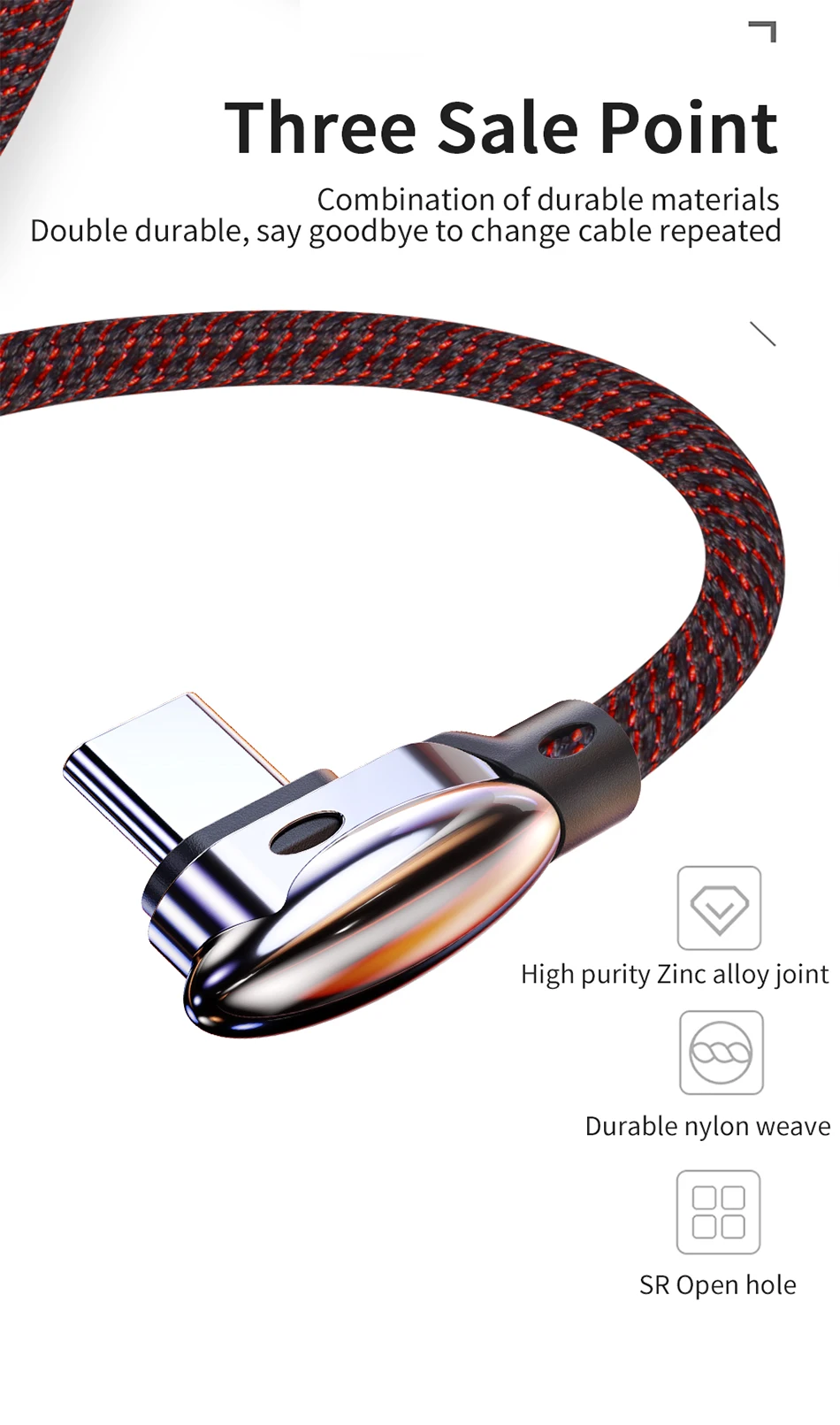 Essager usb type C кабель 3A Быстрая зарядка USBC type-C кабель для Xiaomi Redmi Note 7 K20 samsung Oneplus 7 Pro USB-C шнур зарядного устройства