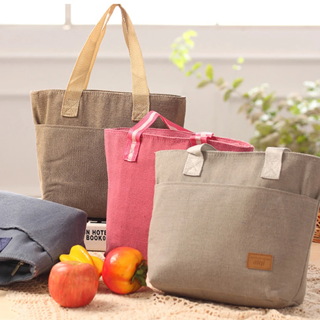 

Korean Style Waterproof Insulated Zipper Thermal Cooler Lunch Box Carry Tote Storage Bag 4 Color