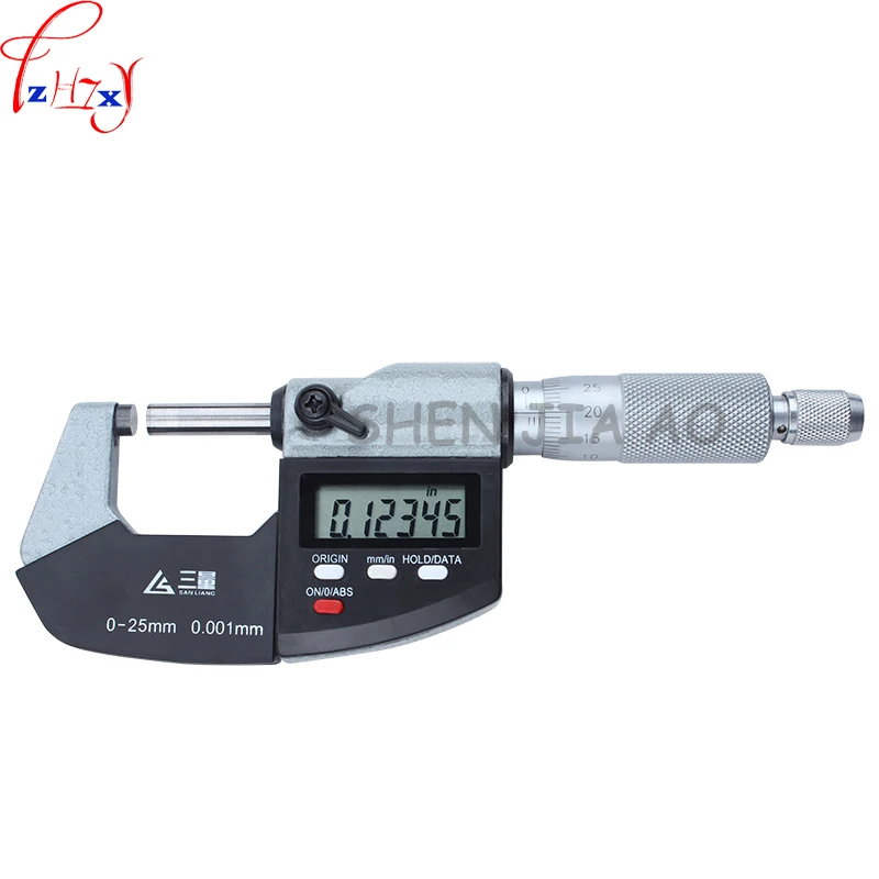 

External diameter micrometer 0-25mm spiral micrometer measurement tool precision 0.001MM 1pc