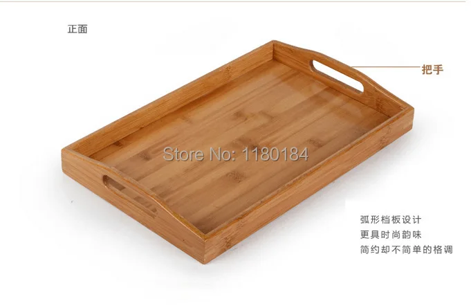 1 шт., новинка, прямоугольный бамбуковый поднос, Высококачественная домашняя посуда с изображениями фруктов, бамбуковый поддон, 32,5x19x2,8 см, JL 0913