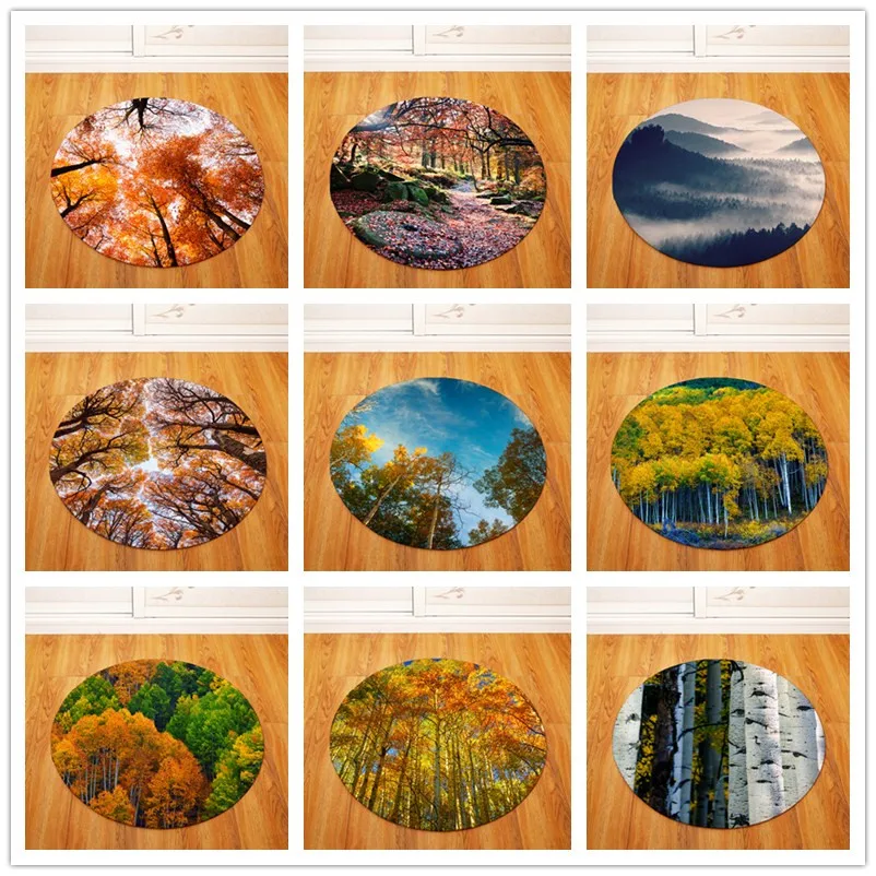 Bamboo Forest Scenery Round Tapete For Living Room Bedroom Home Decor
Carpet Rug Children Kids Soft Play Mat