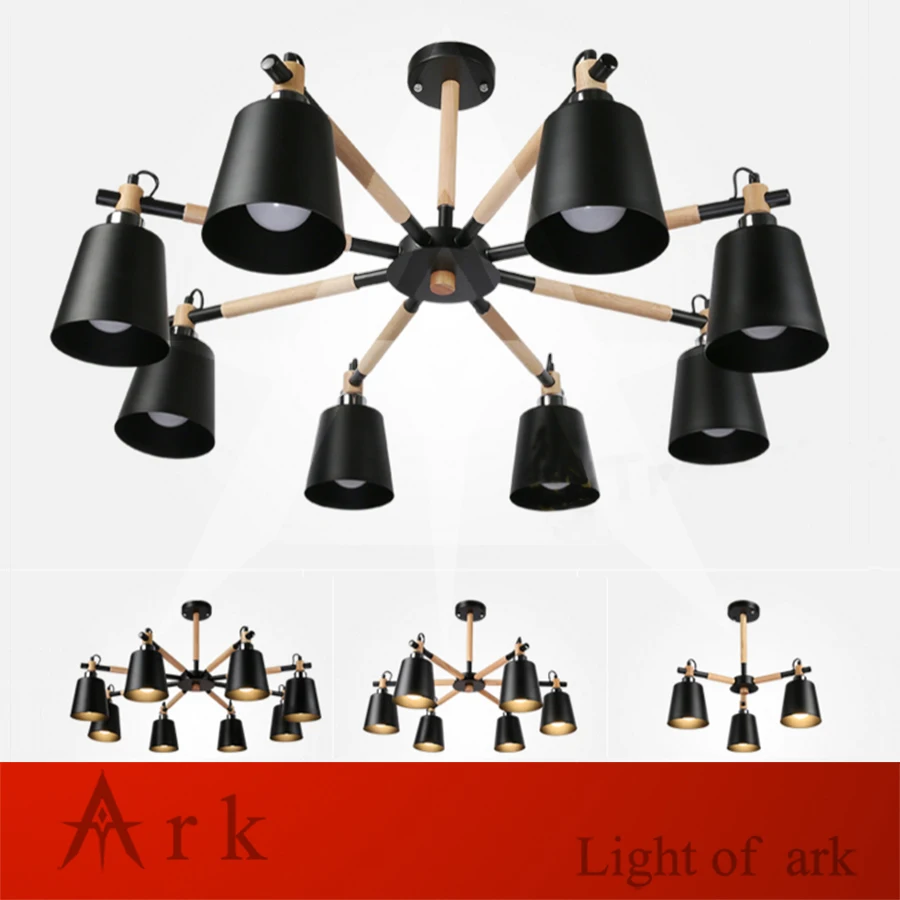 ARK LIGHT Fashion Colorful Modern Wood Ceiling Lights Lamparas Minimalist design shade Luminaire