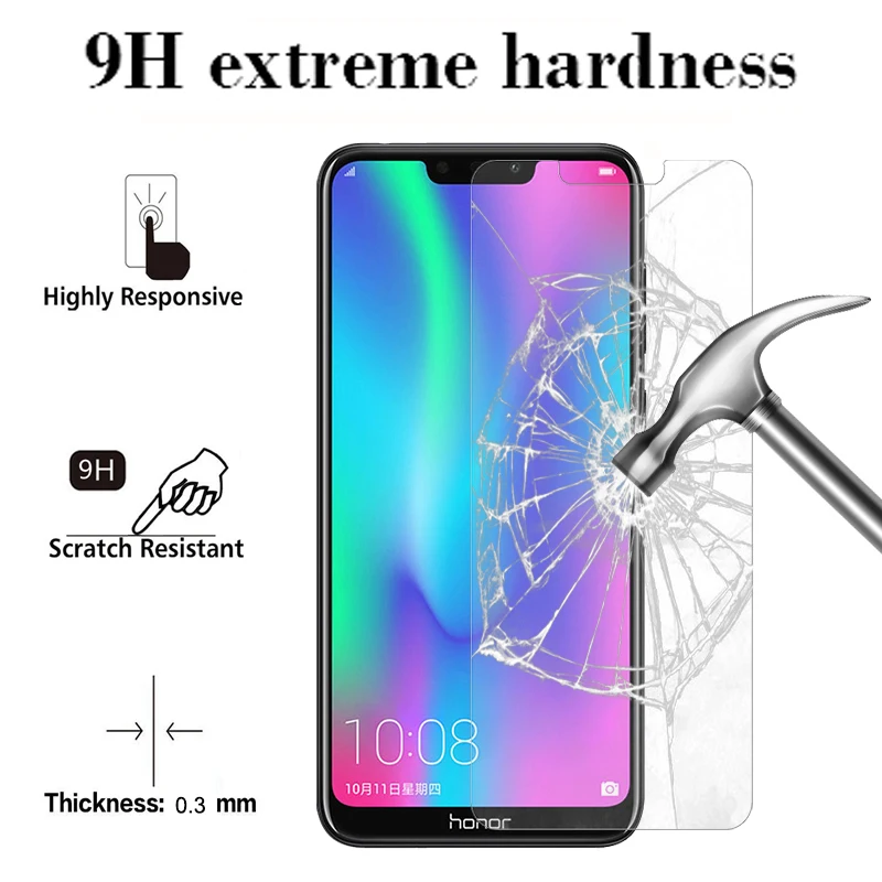 Защитное стекло 9H для Huawei Honor 8C протектор экрана из закаленного стекла honer 7A 7C Pro 8S