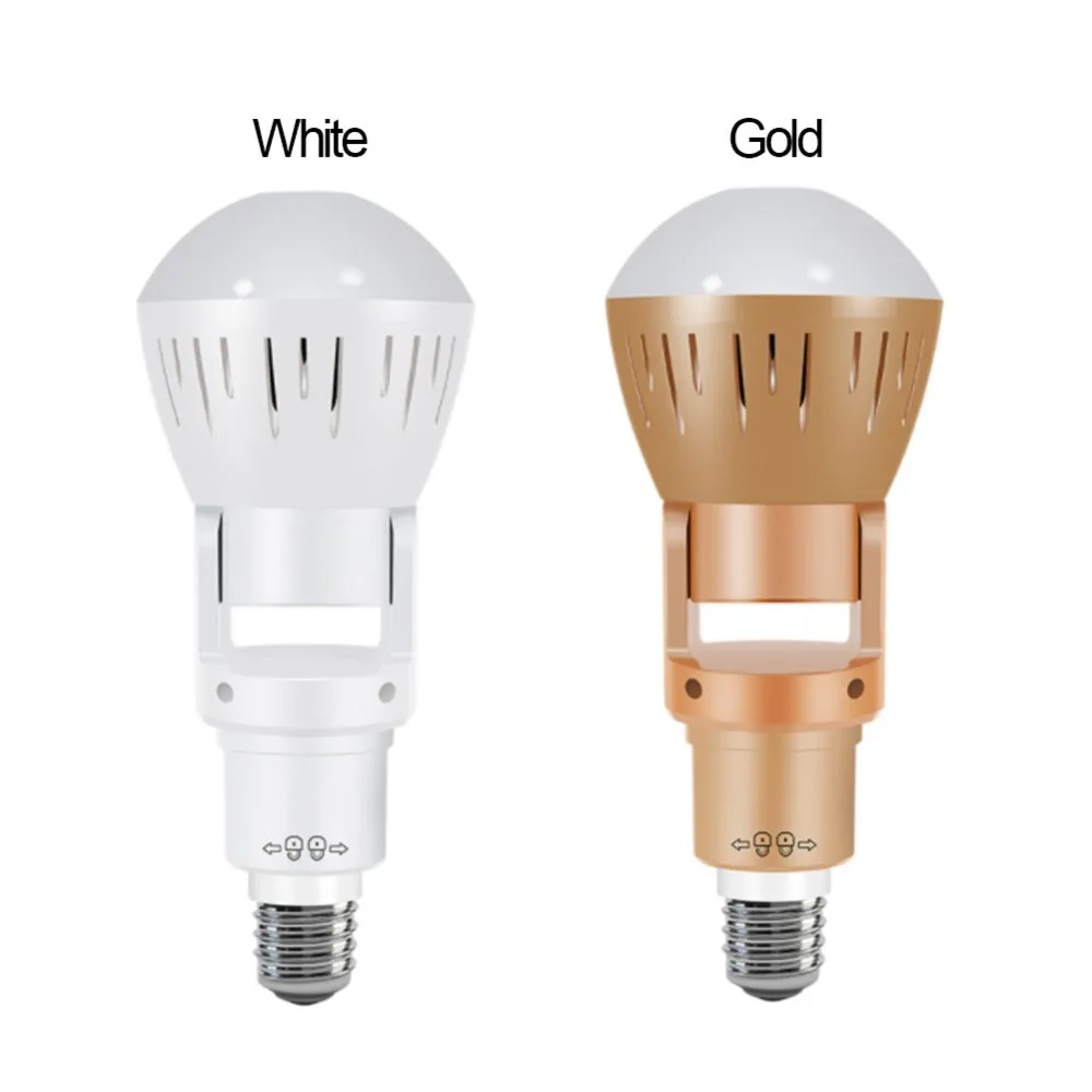 YSA 360 Degrees Fisheye Lens Panoramic IP Camera Infrared White Light Wireless 960P HD Wi-FI Mini Bulb Lamp CCTV Home Security