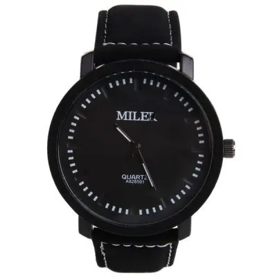 Мужские часы Miler из искусственной кожи, спортивные военные кварцевые часы, распродажа! Модные стильные аналоговые наручные часы с круглым циферблатом Relogs