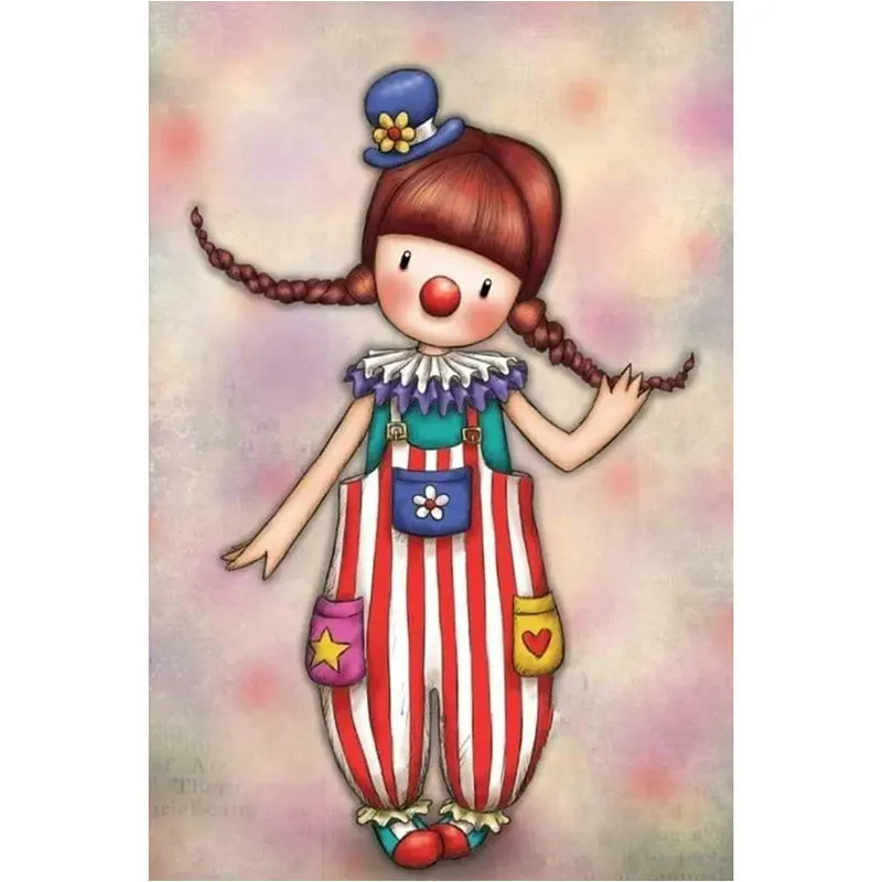 

5D square Diamond Embroidery girl picture diamond Painting Cross Stitch Cartoon pattern rhinestones art DIY Craft Home Decor
