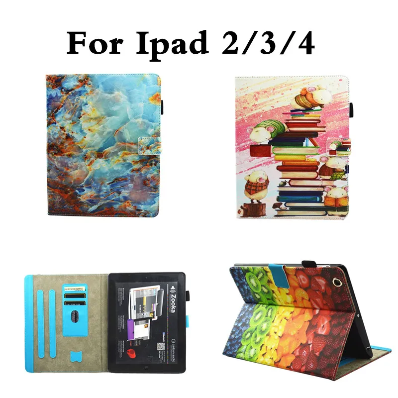 

Luxury designs Cover For Apple iPad 2 3 4 PU Leather Silicone TPU Back Cover Stand Flip Kids Case For ipad2 ipad3 ipad4