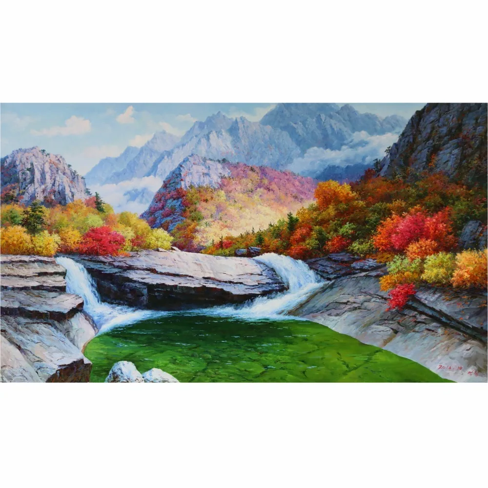 High quality hand painted landscape realistic oil painting original