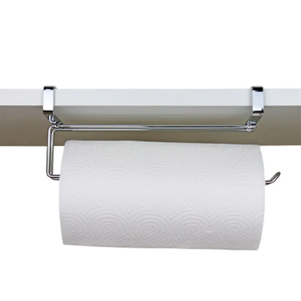 Простой кухонный бумажный ПОЛОТЕНЦЕДЕРЖАТЕЛЬ для ванной комнаты шкаф кольцо для полотенца металлический рулон бумажный держатель подвесной Дырокол