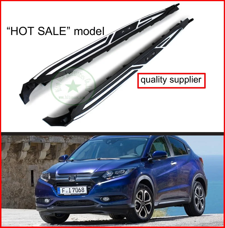 

side step side bar running board for Honda HR-V HRV VEZEL, "Hot Sale" model,excellent quality, beautiful style, promotion price