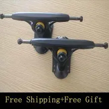 free shipping hot sale 6″ black longboard skateboard trucks Aluminium long board trucks 5set/lot