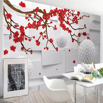 

Custom Mural Wallpaper 3D Stereo Flowers Ball Photo Wall Painting Modern Living Room TV Background Wall Decor Papel De Parede 3D