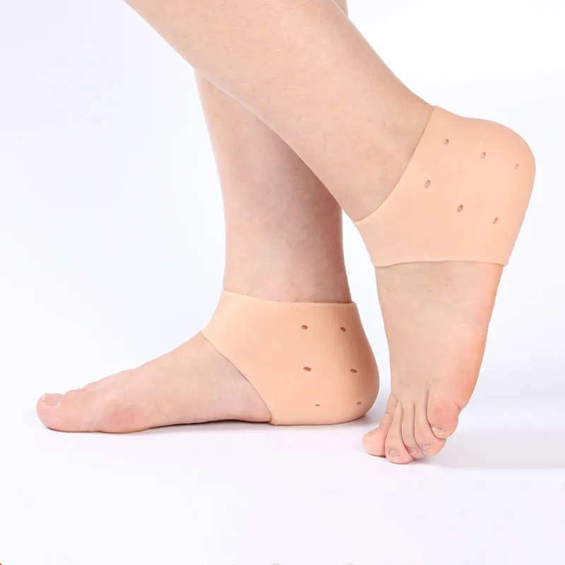 

New 1 Pair Delicate Silicone Moisturizing Gel Heel Socks Like Cracked Foot Skin Care Protector Foot Support