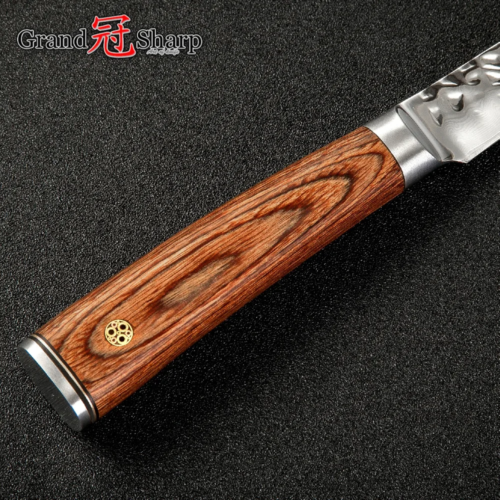 Кухонный нож GRANDSHARP из дамасской стали 3 5 дюйма для чистки овощей и фруктов vg10