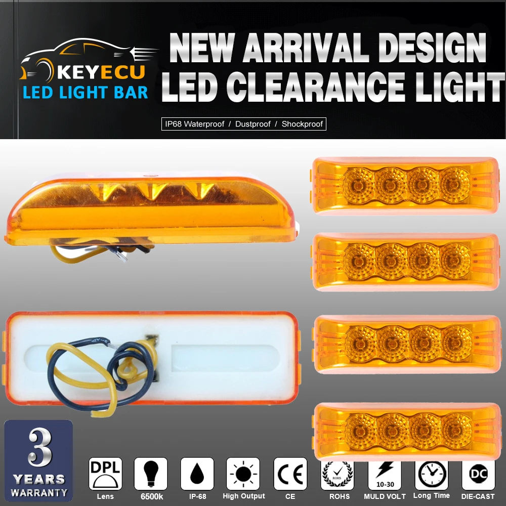 Us 13 9 Keyecu 4pcs Amber 4