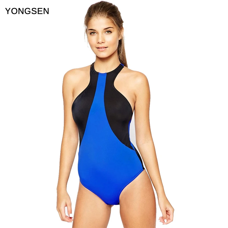 YONGSEN 2017 Swimsuit Women Swimwear Solid Beach Plus Size High Waist