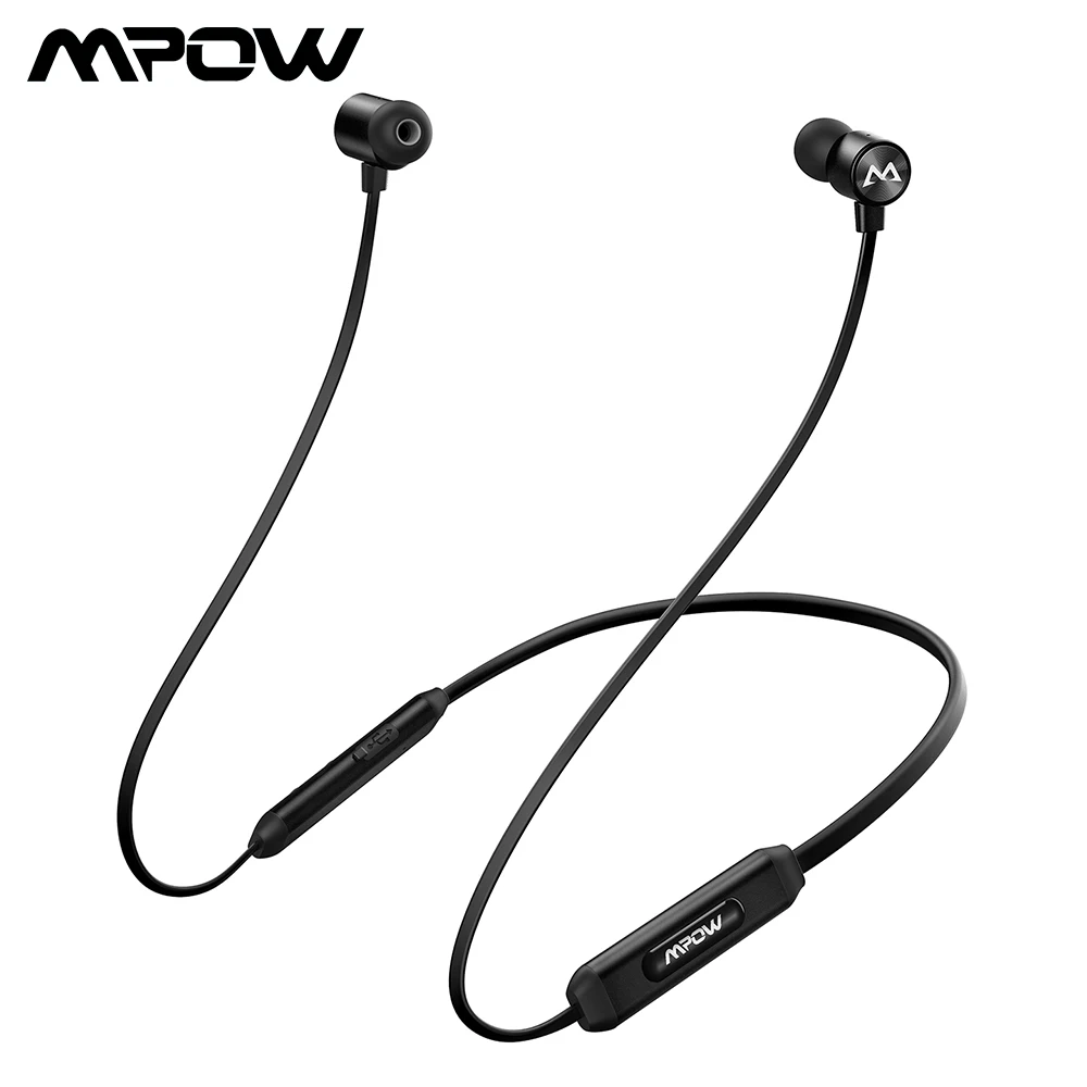 Mpow A3 Bluetooth наушники CVC 6,0 с шумоподавлением магнитные спортивные наушники IPX7 водонепроницаемые беспроводные наушники для занятий спортом