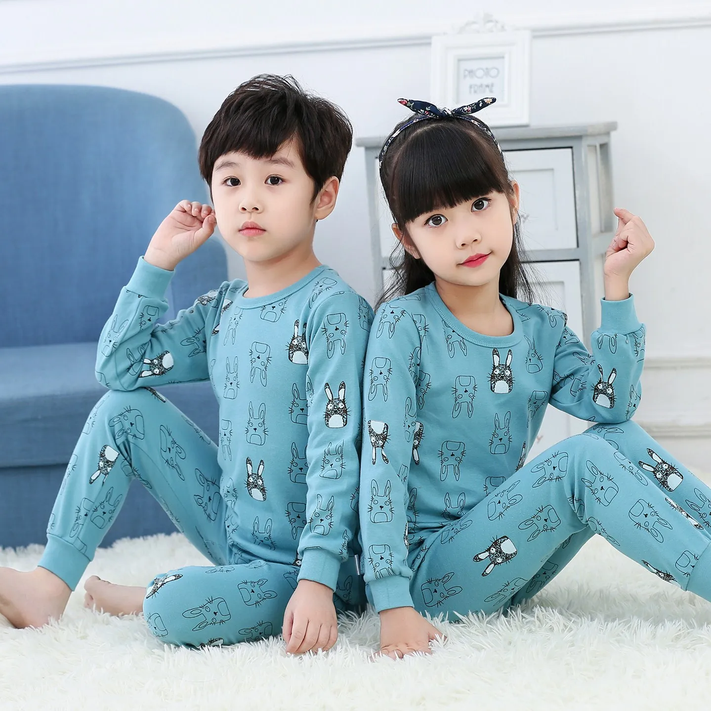 Осенняя детская одежда; комплект одежды для детей; пижамные комплекты для мальчиков; одежда для сна с рисунком Тоторо; пижамы с принтом; одежда для сна для девочек; Пижама для малышей - Цвет: F3